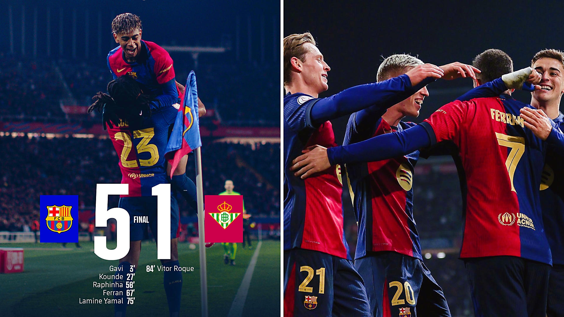 巴塞罗那新援首秀助攻，帮助球队获得胜利